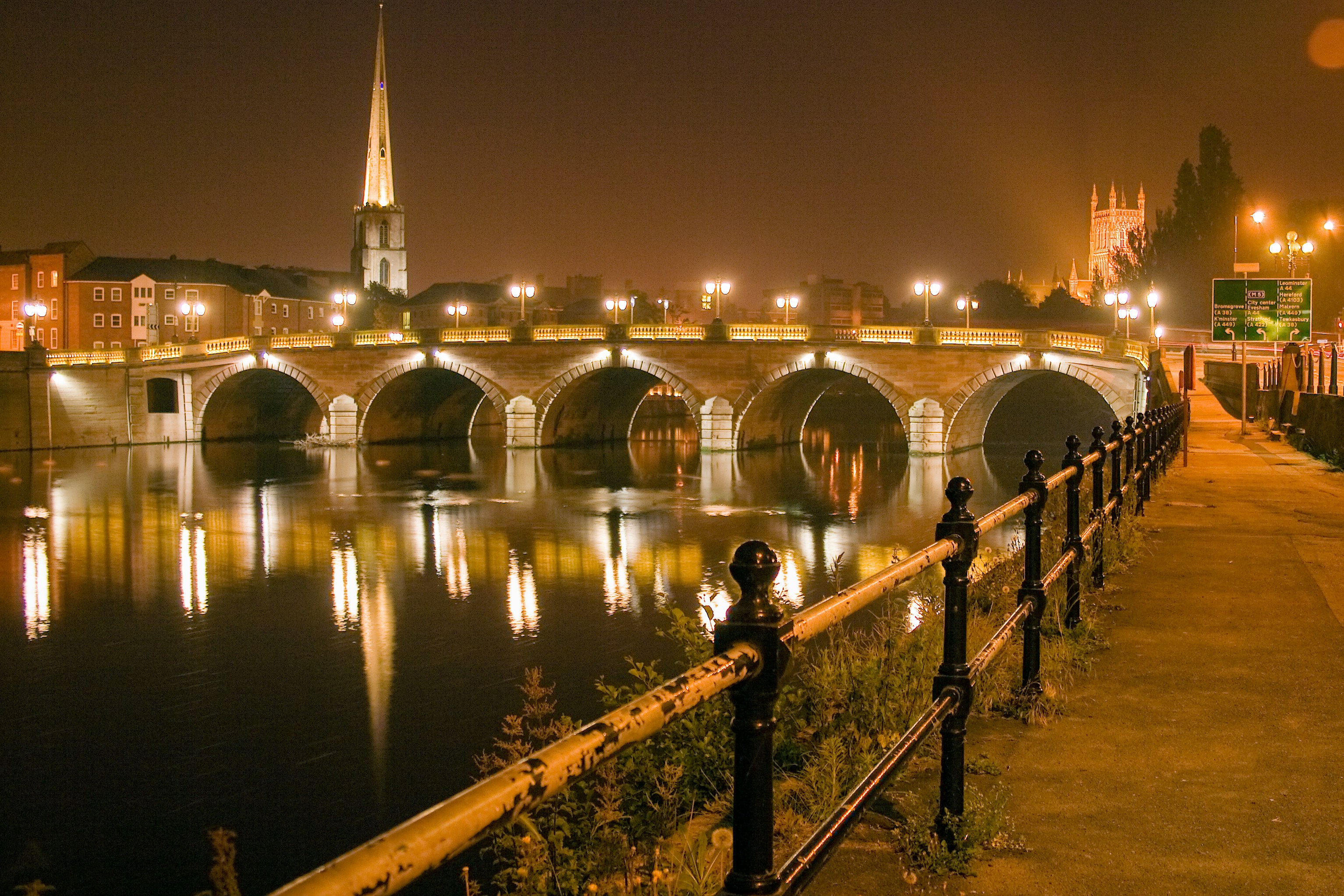 worcester at night