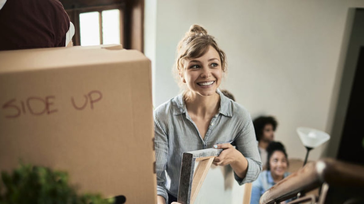 Student moving into new accommodation