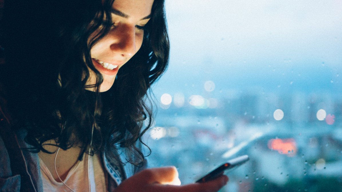 Person looking at their phone