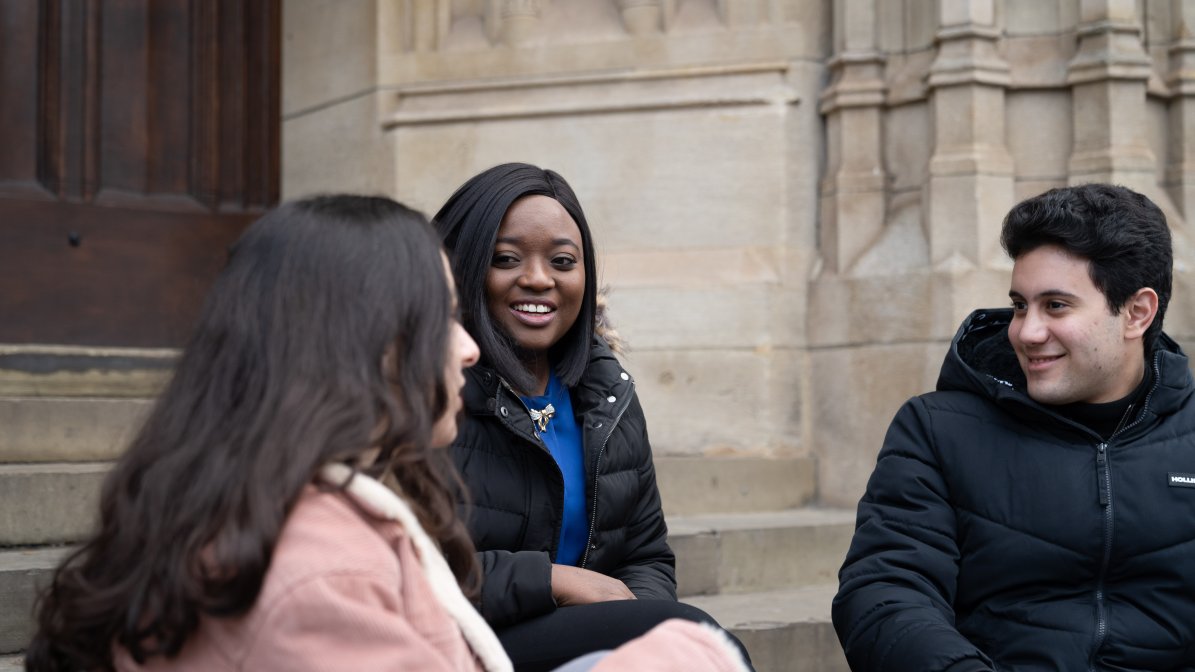 students on campus bristol