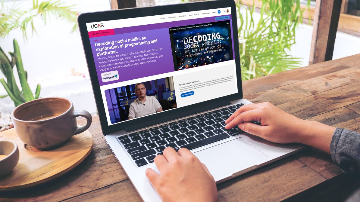 Springpod screenshot in an laptop