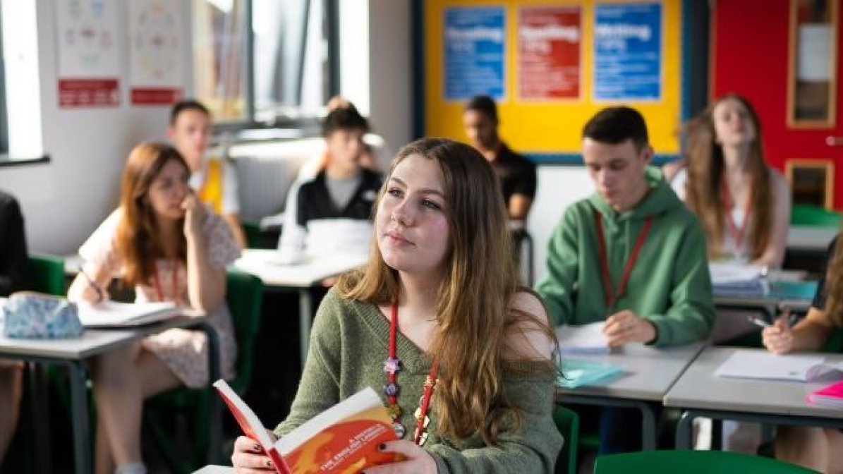 Students in a classroom 