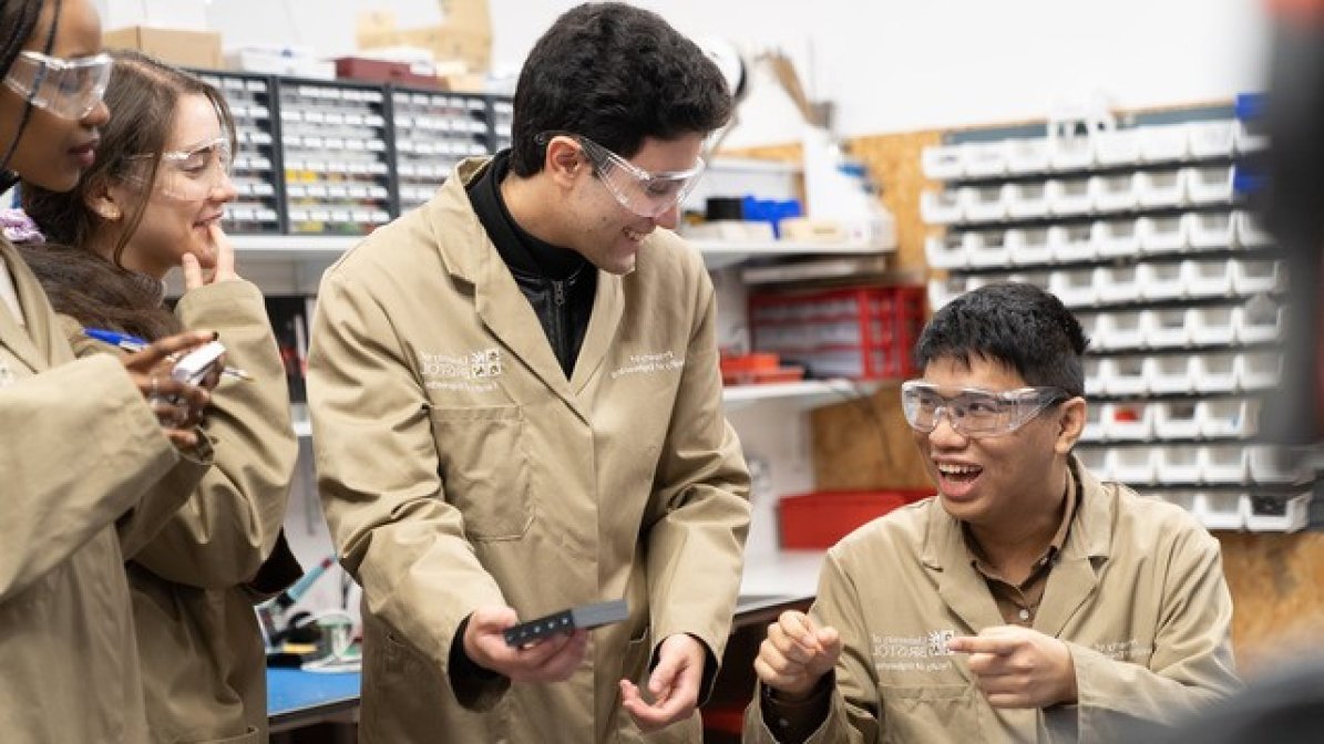 Apprentices in workshop
