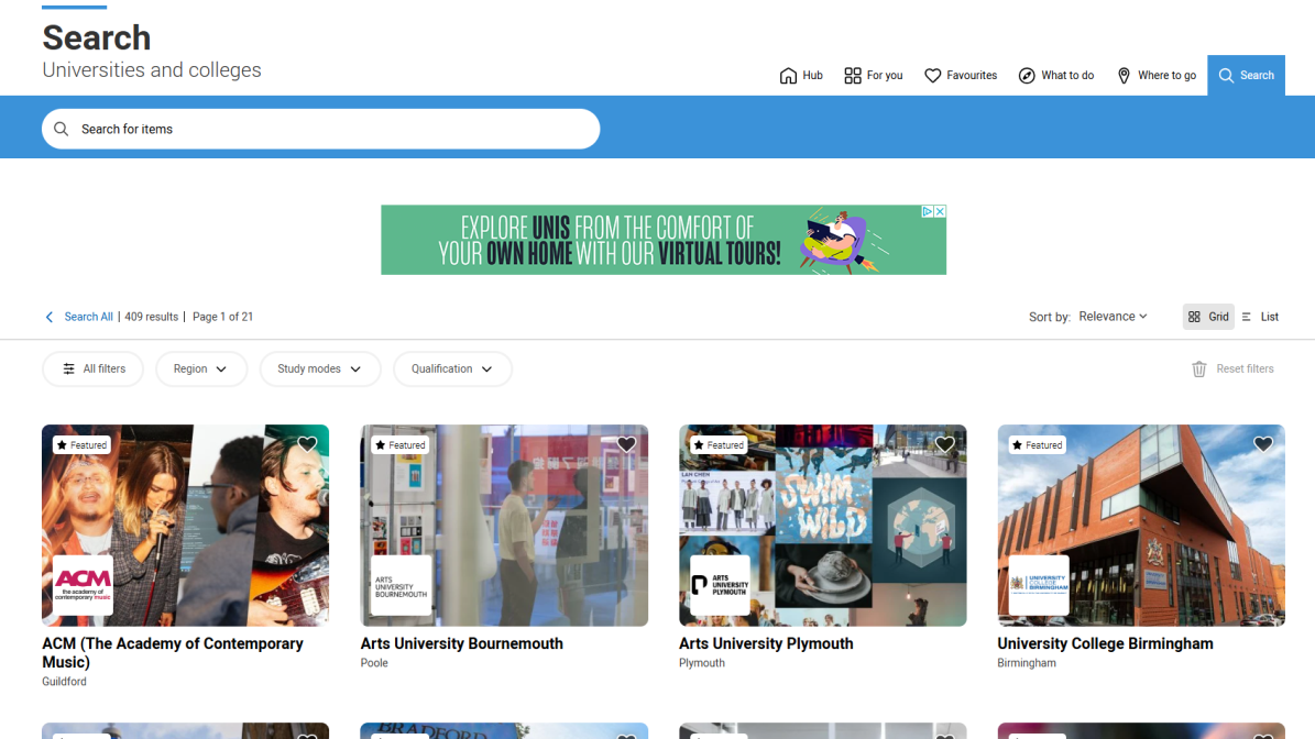 Provider Page Search