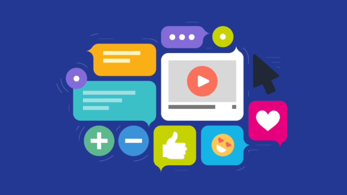 Graphic reperesenting social media success and likes