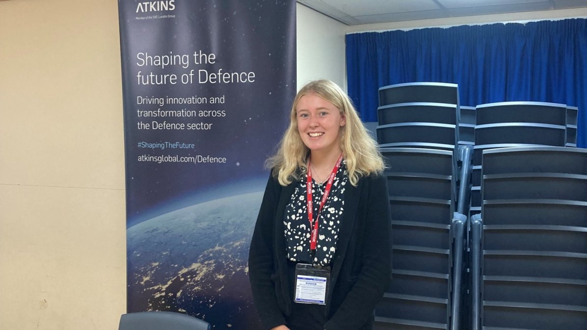 Tash, a project management degree apprentice at Atkins