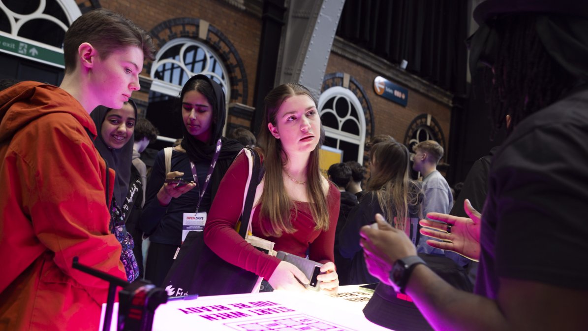 Student stand interaction