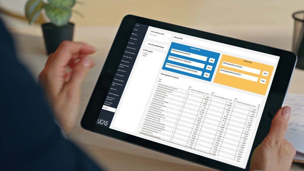 ucas tracker data tables