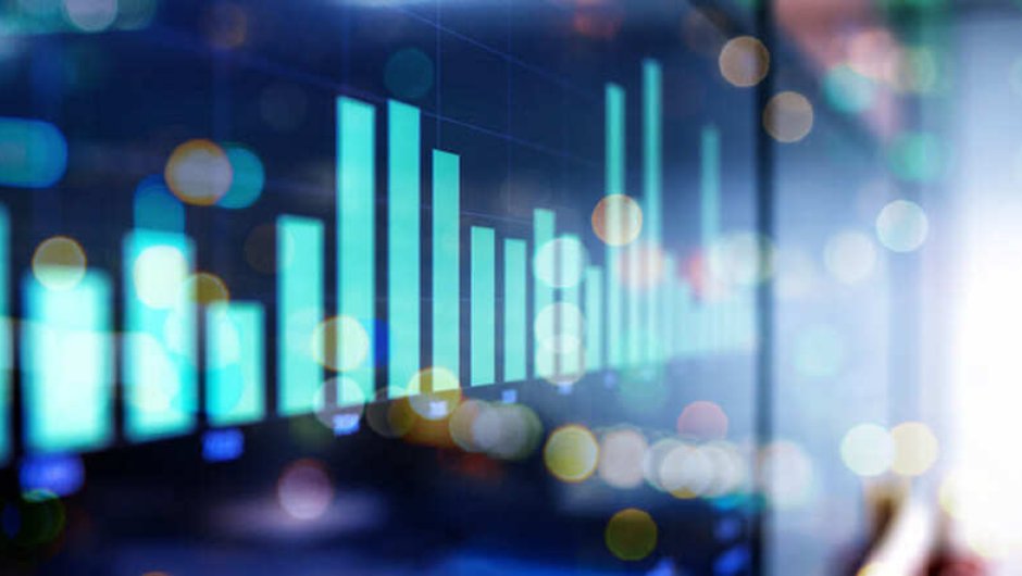 Online display of blue chart