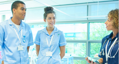 Nurses being trained
