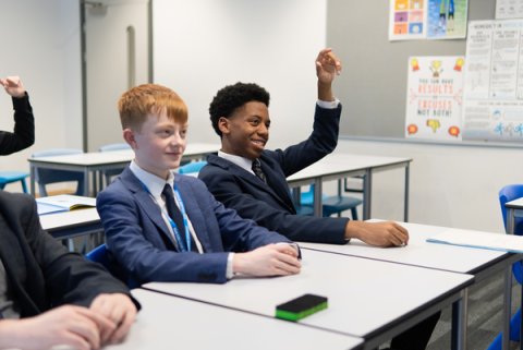 Boys in classroom